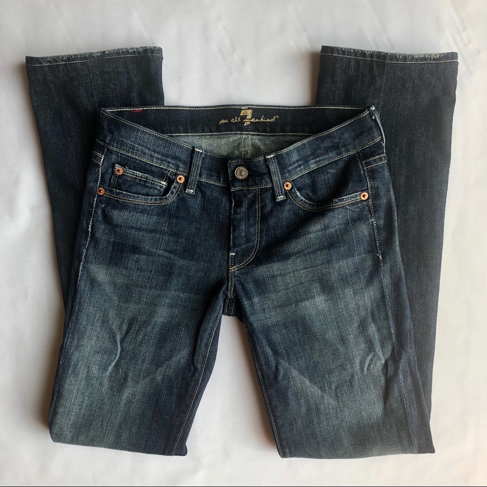 7FAM Straight Leg Jeans